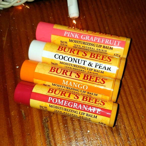 Burt's Bees Makeup Burts Bees Lip Balm Chapstick Unopened Set